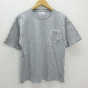 y■ナンバーナイン/NUMBER(N)INE DENIM ポケット付きTシャツ■灰【メンズM】MENS/95【中古】