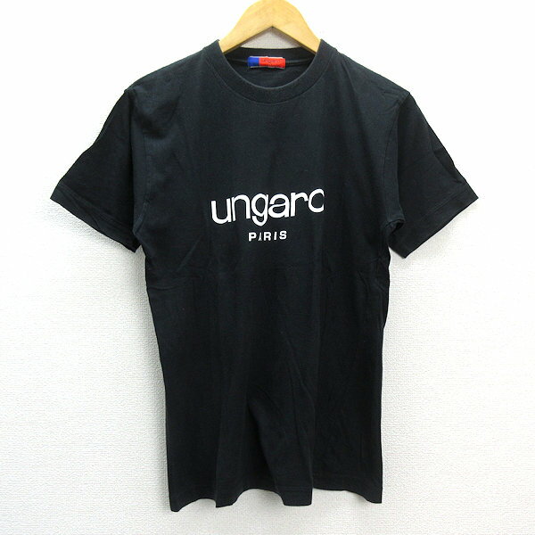 y■80-90'S 古着■ウンガロ/UNGARO フルロゴ プリントT