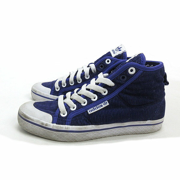 y■【22.5cm】アディダス/ADIDAS /Honey MIDハニーミッド コーデュロイシューズ■紫LADIES/55 【中古】