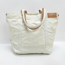 H■シンプリシテェ×サンダック/simplicite PLUS×Sun Duck キャンバストートバッグ/白/BAG/兼用■49【中古】