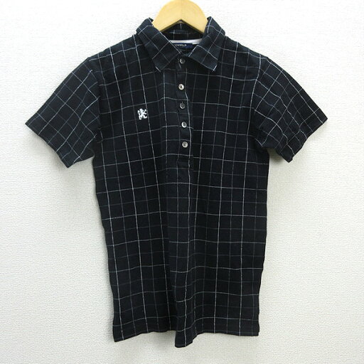 G■アールニューボールド/R.NEWBOLD 半袖ポロシャツ/鹿の子地【M】黒/men's/51【中古】■ G■アールニューボールド/R.NEWBOLD 半袖ポロシャツ/鹿の子地【M】黒/men's/51【中古】■