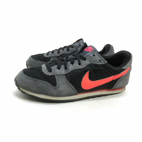 y■【23.5cm】ナイキ/NIKE GENICCO ジニコ ナイロンスニーカー■黒LADIES/F107【中古】