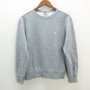 y■チャンピオン/CHAMPIONワンポイント刺繍 スウェットトレーナー■灰【メンズM】MENS/4【中古】(4)