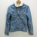 a■ザラ/ZARA MAN 裏ボア デニムジャケットJKT【S】デニム/MENS/157【中古】