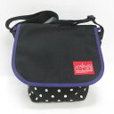 G■マンハッタンポーテージ/Manhattanportage ショルダーバッグ/ドット■黒/men's/54【中古】■