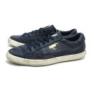 y■【27cm】プーマ/PUMA MATCHマッチ ヴォルク レザースニーカー■紺MENS/63