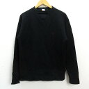 k■エフエーティー/FAT CLASSIC V字ガゼット スウェットトレーナー【M】黒/MENS■9【中古】(4)