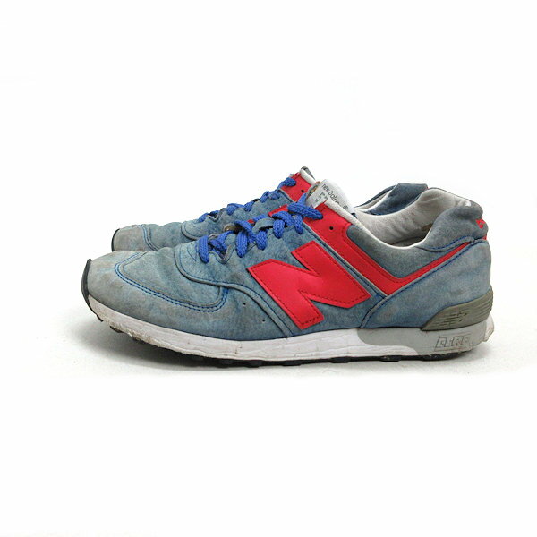 s■英国製■【USA 8】ニューバランス/New Balance 576 M576SBR スニーカー/ランニングシューズ■水色/MENS/100【中古】