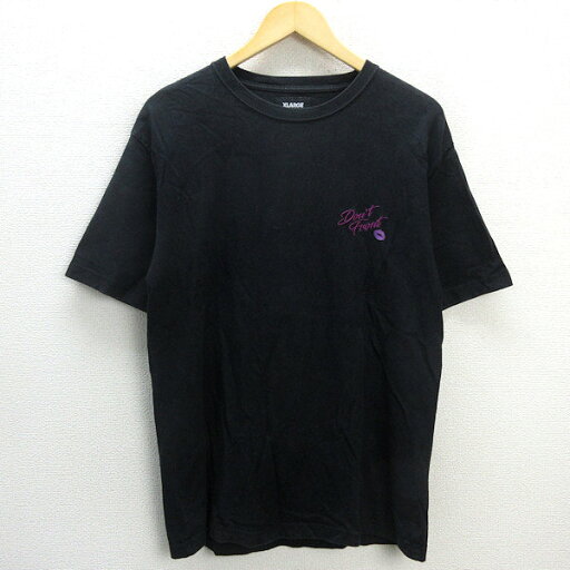 D■エクストララージ/XLARGE バックプリント 半袖Tシャツ【L】黒/MENS/153【中古】 D■エクストララージ/XLARGE バックプリント 半袖Tシャツ【L】黒/MENS/153【中古】