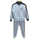 y■80'Sレトロ■オールドプーマ/PUMAジャージ セットアップ■灰【レディースS】LADIES/76【中古】