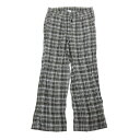 k■ジェラート ピケ/gelato pique HOMME チェックパンツ/パジャマ/部屋着/ルームウェア【L】カーキ/MENS■27 【中古】