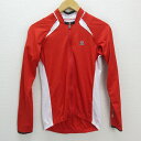 k■パールイズミ/PEARL IZUMI 2WAY フルジップ サイクルウェア/ジャージ【M】赤/MENS■46【中古】