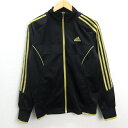 y■アディダス/ADIDAS ゴールドライン トレーニングジャージ■黒/金【メンズM】MENS/124【中古】