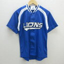 G■西武ライオンズ/LIONS 応援ユニフォーム/ファンクラブ【M】青/men's/60【中古】■