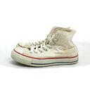 y■【25cm】コンバース/CONVERSE ALLSTAR HIキャンバススニーカー■クリームMENS/23【中古】