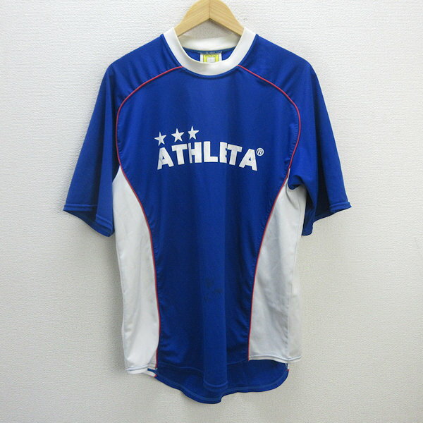 z■アスレタ/ATHLETA Tシャツ フットサル/トレーニングウェア【O】青/men's/6【中古】■