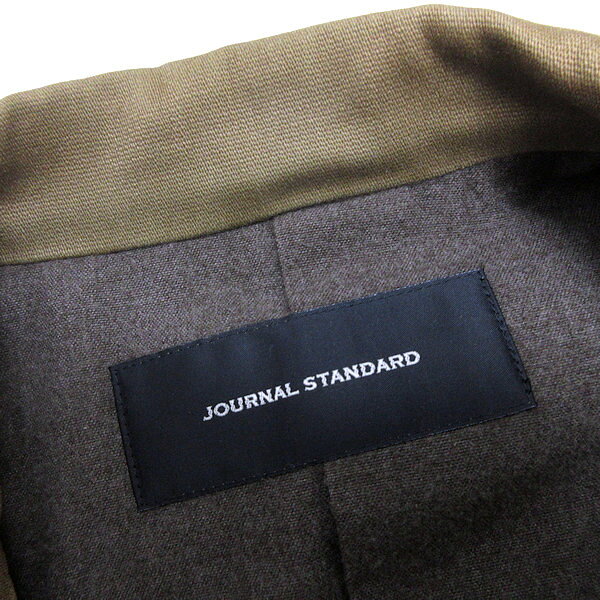 H■ジャーナルスタンダード/JOURNALSTANDARD フルボタン仕様 テーラードジャケット【M】ベージュ/MENS■61【中古】