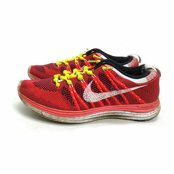 y■【24.5cm】ナイキ/NIKEフライニット ワン Flyknit One ランニングシューズ■朱色LADIES/F37【中古】