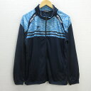 H■ロット/LOTTO トラックジャケット トレーニングウェア ジャージ【L】紺/MENS■26【中古】