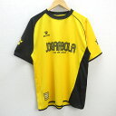 G■ケルメ/KELME Tシャツ トレーニングウエア/サッカー・フットサル【XL】黄黒/MENS/43【中古】■