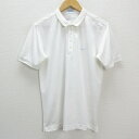 m■ナイキ/NIKE GOLF 半袖ドライポロシャツ ゴルフウェア【L】白MENS/79【中古】