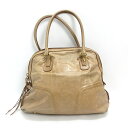 s■サザビー/SAZABY レザー トートバック/BAG■ベージュ系/LADIES/268【中古】