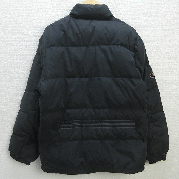 Q■90's レトロ■ジャンルイフラデ/Jean Louis Fradetダウンジャケット■黒【メンズLL】MENS/89【中古】古】
