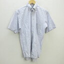 H■チャップス/CHAPS ストライプ柄 半袖BDシャツ ワイシャツ/MENS■82【中古】(4)