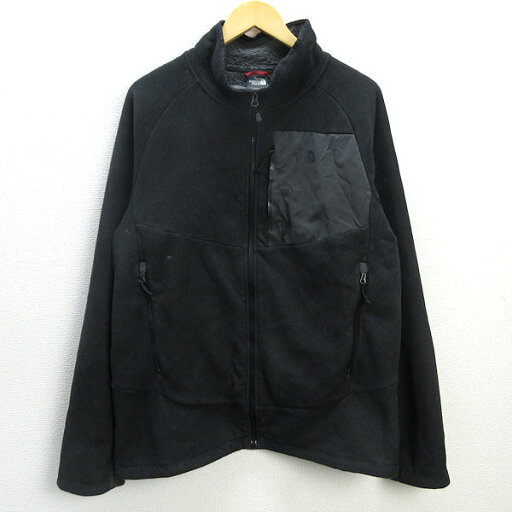 Q■ノースフェイス/THE NORTH FACE テックフリースパーカー ■黒【メンズL】MENS/27【中古】 Q■ノースフェイス/THE NORTH FACE テックフリースパーカー ■黒【メンズL】MENS/27【中古】