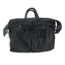 Q■ポーター/PORTER タンカー 2層式ボストンショルダーバッグ/ブリーフBAG■黒/男女兼用/6【中古】