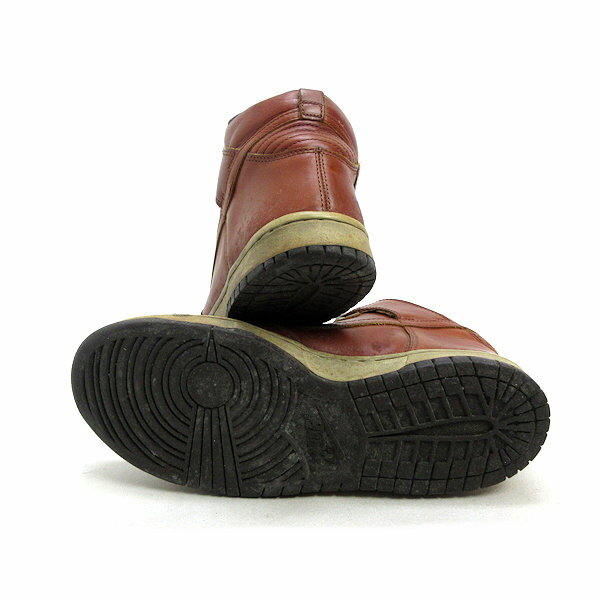 y■2003年製【28cm】ナイキ/NIKEダンクハイ プレミアムDUNK HIGH PREMIUMレザースニーカー■茶MENS/F39【中古】