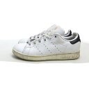 a■【22.5】アディダス/adidas FX3297 スタンスミス レザースニーカー 白黒/LADIES/20【中古】