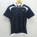 G■ヨネックス/YONEX ドライTシャツ/スポーツウェア【S】紺/men's/64【中古】■