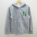 Q■美品■アイスクリーム/ICECREAM ジップアップパーカ■灰【メンズS】MENS/20【中古】