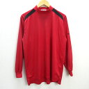 G■ツアーステージ/TOURSTAGE モックネックシャツ/ゴルフウェア【L】赤/men's/87【中古】■(4)