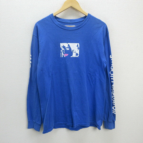 G■エクストララージ/XLARGE ロンT/カットソー 01185101【M】青/men's/83【中古】■