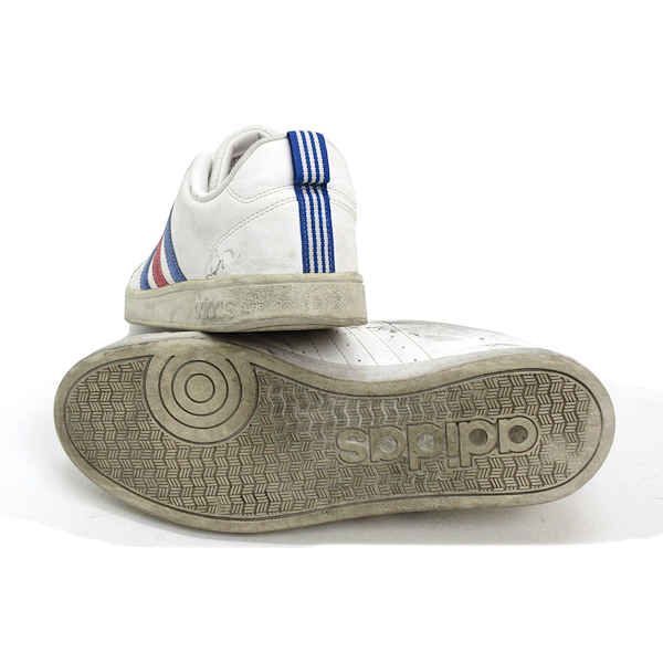 y■【27.5cm】アディダスネオ/ADIDAS フェイクレザーシューズ/スニーカー■白MENS/76【中古】