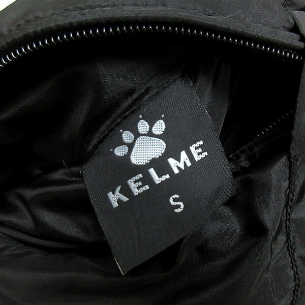 s■ケルメ/KELME リバーシブル フーディ 中綿ジャケット【S】緑 黒/MENS/86【中古】