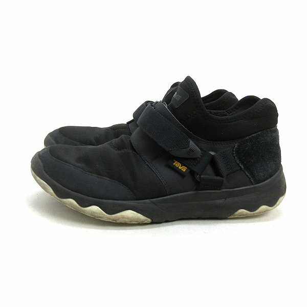 y■【US10】Teva/テバ CHUKK ベルクロ付 スノーシューズ/トレッキング■黒MENS/70【中古】