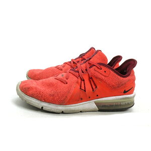 y■【25cm】ナイキ/NIKEエア マックス シークエント ランニングシューズ■橙MENS/F75【中古】