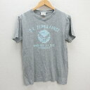 z■アルファ/ALPHA プリントTシャツ【M】灰/men's/13【中古】(4)