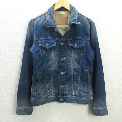 G■パープルアンドイエロー/Purple&Yellow デニムジャケット/Gジャン【M】青系/men's/94【中古】■ G■パープルアンドイエロー/Purple&Yellow デニムジャケット/Gジャン【M】青系/men's/94【中古】■