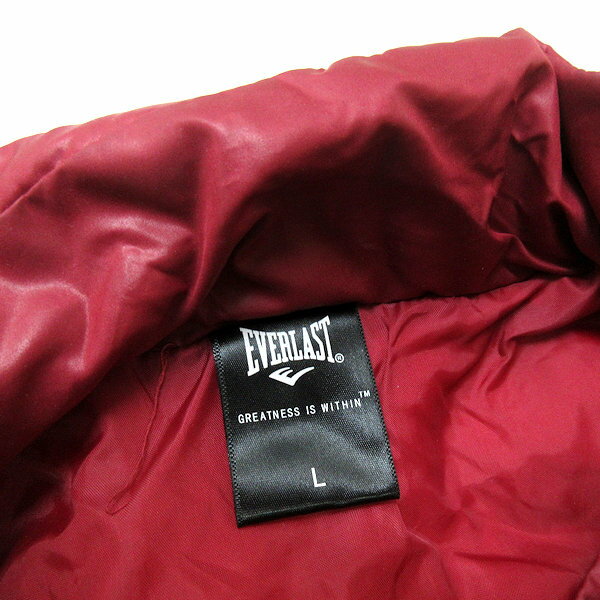 k■エバーラスト/EVERLAST フーディ ダウンジャケットJKT【L】赤/MENS■47【中古】