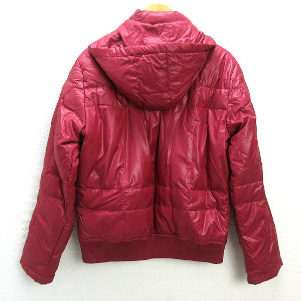 k■エバーラスト/EVERLAST フーディ ダウンジャケットJKT【L】赤/MENS■47【中古】