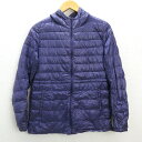 U■ユニクロ/UNIQLO フーディー ライトダウンジャケット■紫【レディースM】LADIES/30【中古】(4)