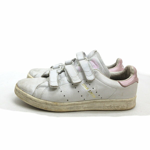 k■【24cm】アディダス/adidas BC0416 STAN SMITH CF スタンスミス/ベルクロレザースニーカー/白/LADIES■44【中古】