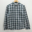 k■フォーワンセブン エディフィス/417 by EDIFICE タータンチェック柄 長袖BDシャツ【M】緑/MENS■150【中古】(4)