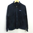 Q■パタゴニア/PATAGONIA ジップアップ フリースジャケット/26945FA19■紺【メンズL】MENS/106【中古】