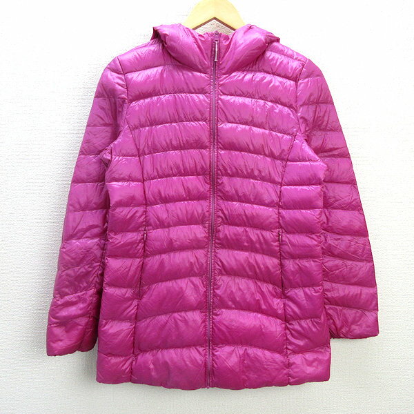 U■ユニクロ/UNIQLO ウルトラライトダウン【M】ピンク/LADIES/17【中古】