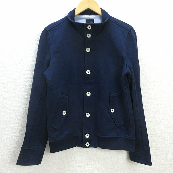 G■シップス/SHIPS ジェットブルー ボタンジャケット/122-90-0018【M】紺/men's/100【中古】■